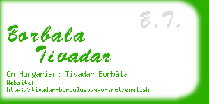 borbala tivadar business card